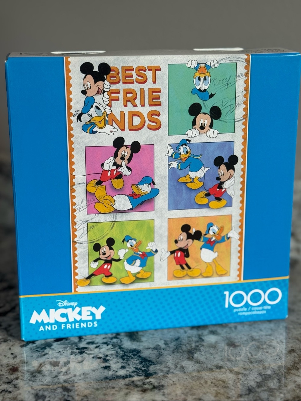 Disney Mickey and Friends 1000 pc Puzzle - Blue, Yellow, Red, White